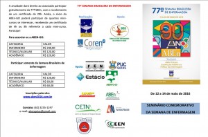 Semana Brasileira de Enfermagem Frente